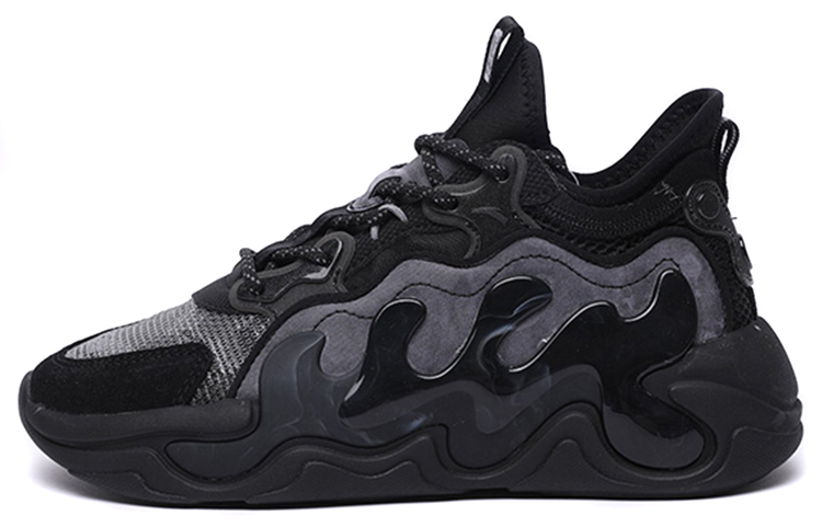 (Women) Anta Dad Sneakers 'Thick Sole Black Mesh' 122138841-3