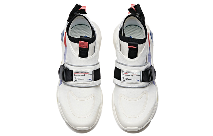 Lookbook Anta安踏 月蝕 耐磨透氣 高幫 跑步鞋 女款 白黑紫