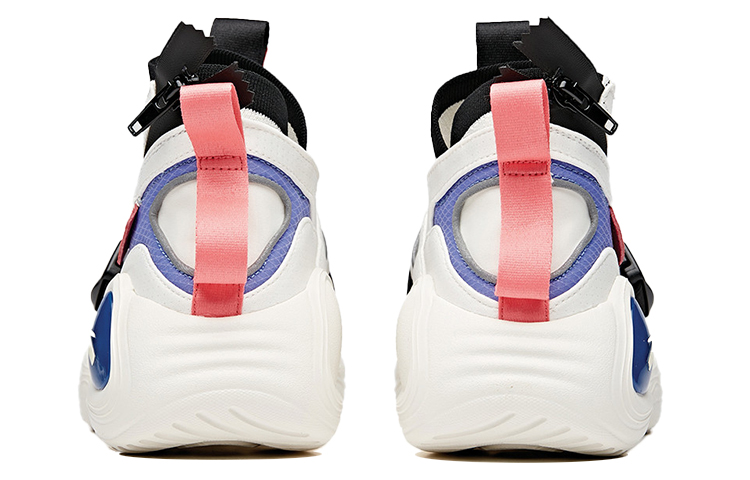 Shop Anta安踏 月蝕 耐磨透氣 高幫 跑步鞋 女款 白黑紫