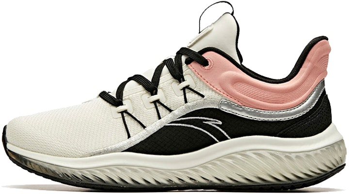 (W) (レディース) アンタ エラスティック ラバー ランニングシューズ '白 黒 ピンク' 12945501-5 12945501-5 Buy (W) (レディース) アンタ エラスティック ラバー ランニングシューズ '白 黒 ピンク' 12945501-5 12945501-5