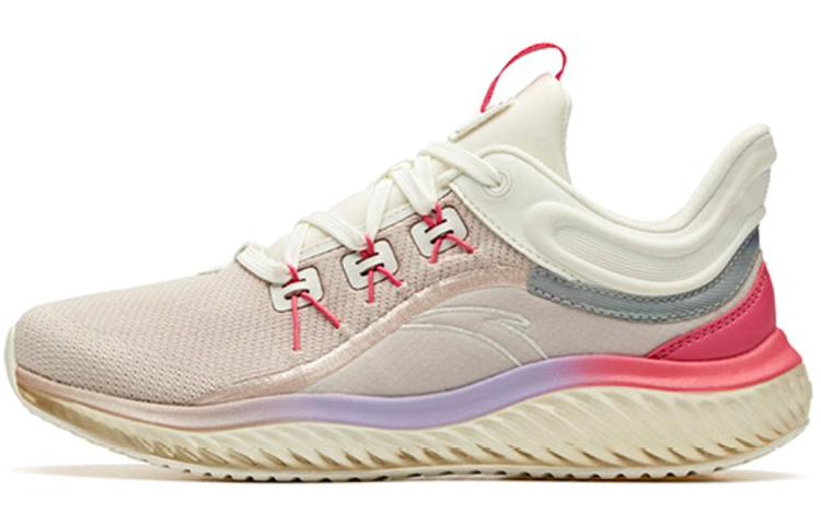(W) Anta Elastic Running Shoes 'Grey White Purple'