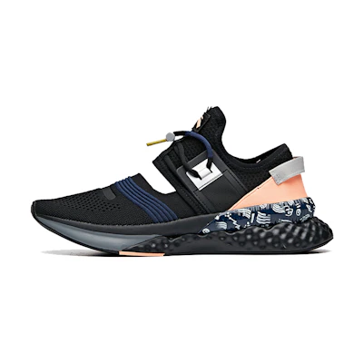 (W) Anta Fashion Mesh Low 'Black Orange Blue'