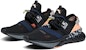 (W) Anta Fesyen Mesh Rendah 'Hitam Jingga Biru' 12925553-8