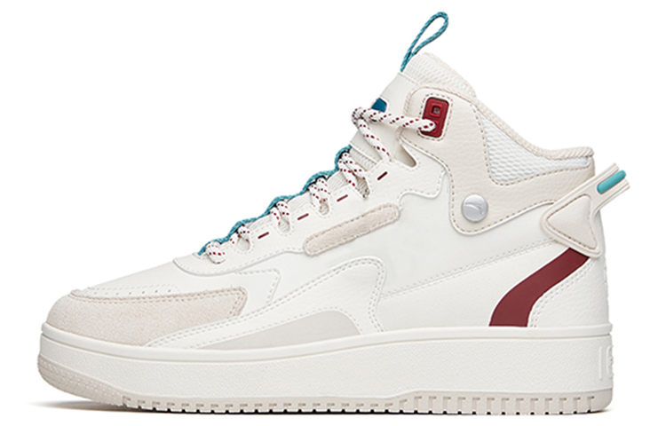 (Women) Anta Fashion Series Sneakers High 'Light Grey' 122148013R-2