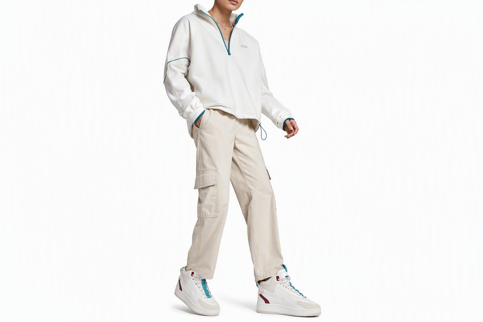 Order (W) Sneakers Alti Anta Fashion Series ''Grigio Chiaro'' 122148013R-2