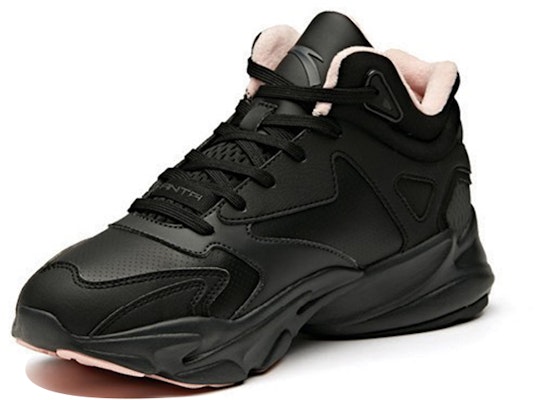 (Women) Anta Fashion Thick-Soled Dad Shoes 'Black Grey Pink Fleece-lined' 12948985-1 Lookbook (Women) Anta Fashion Thick-Soled Dad Shoes 'Black Grey Pink Fleece-lined' 12948985-1