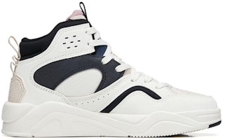 安踏烈焰3.0 防滑耐磨高幫板鞋 女款 白黑紫 Order 安踏烈焰3.0 防滑耐磨高幫板鞋 女款 白黑紫