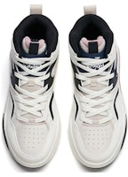 安踏烈焰3.0 防滑耐磨高幫板鞋 女款 白黑紫 Shop 安踏烈焰3.0 防滑耐磨高幫板鞋 女款 白黑紫