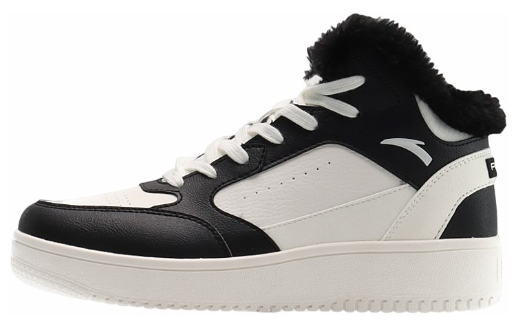 (Women) Anta Fleece High Top Skateboarding Shoes 'Black' 922248913-2