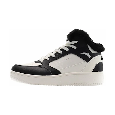(W) Anta Fleece High Top Skateboarding Shoes 'Black'