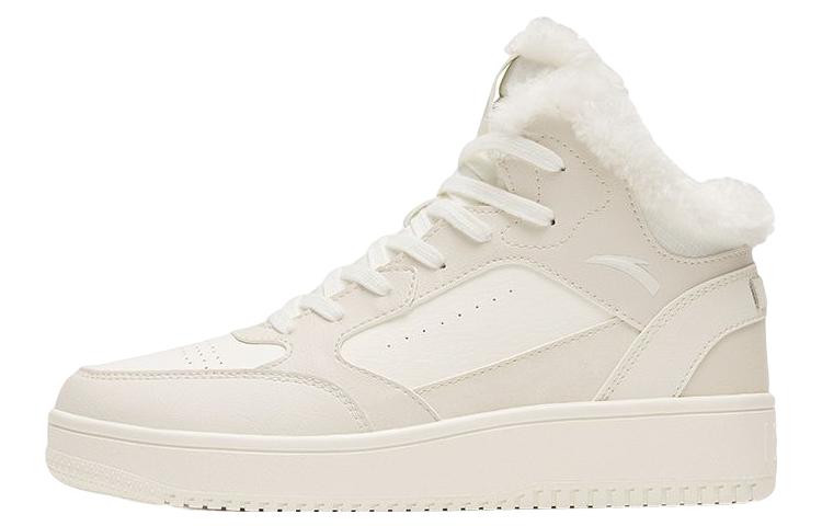 (Women) Anta Fleece High Top Skateboarding Shoes 'Beige' 922248913-1
