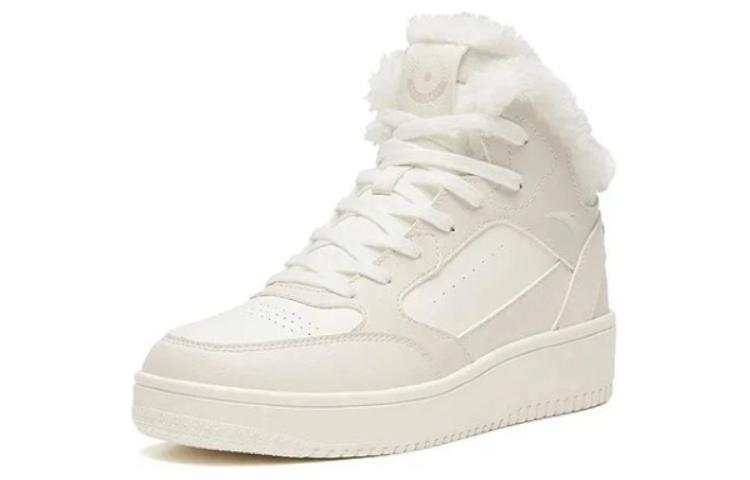 Lookbook (W) Anta Fleece High Top Kasut Skateboard 'Beige' 922248913-1