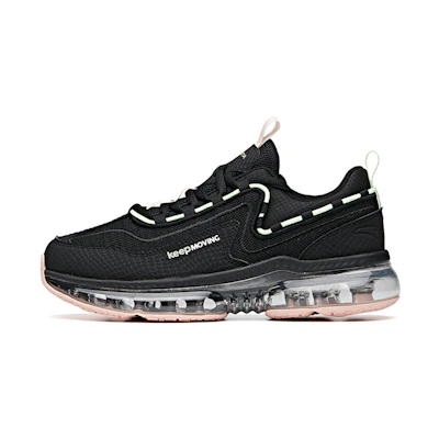 (W) Anta Full Palm Cushion Low 'Black Pink'