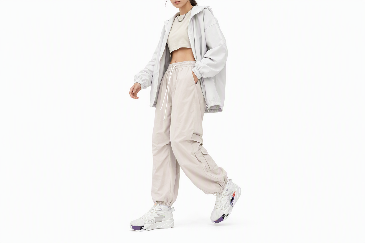 Order (Women) Anta G6 'White Purple Orange' 122128089-1