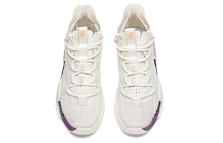 Shop (Women) Anta G6 'White Purple Orange' 122128089-1