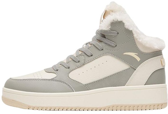 安踏 保暖加绒防滑耐磨高幫板鞋 女款 灰色 Buy 安踏 保暖加绒防滑耐磨高幫板鞋 女款 灰色