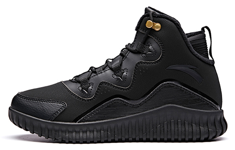 (Women) Anta High-Top Casual Sneakers 'Black Comfort' 12848907-1