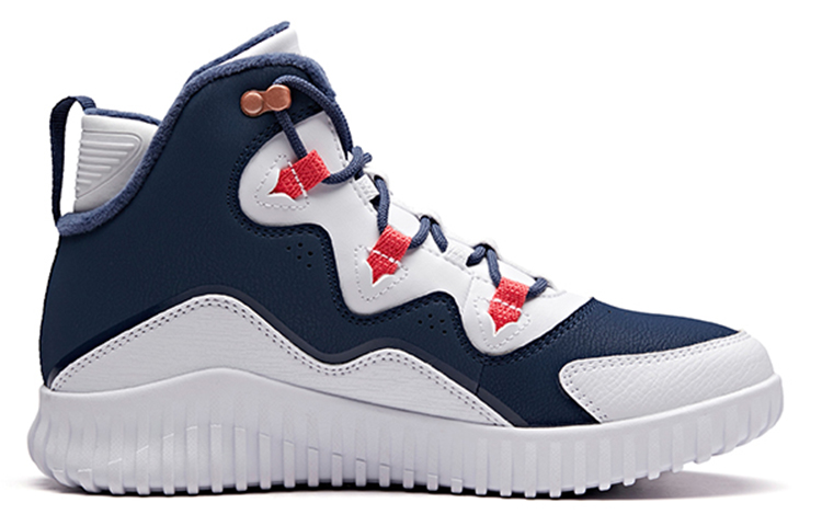 (W) Anta High-Top Casual Sneakers 'White Blue' 圖 2