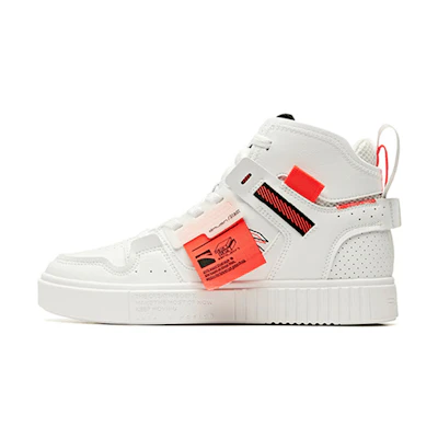 (W) Anta High-Top Casual Sneakers 'White Pink'