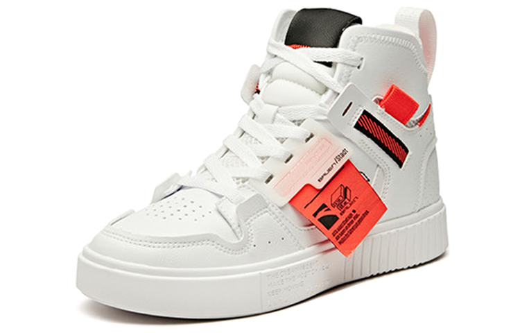 (W) Anta High-Top Casual Sneakers 'White Pink' 圖 3