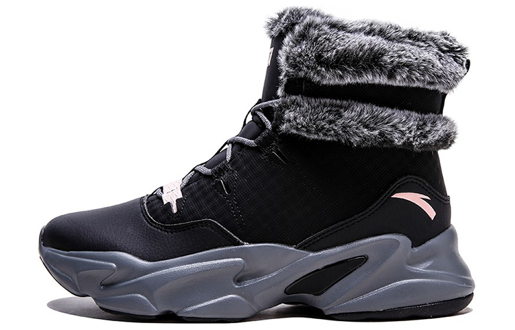 (Women) Anta High-Top Running 'Black Grey Pink' 12948999-1