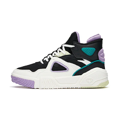 (W) Anta High-Top Sneakers 'Black White Purple'