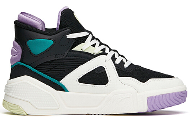 Order (W) Anta Sepatu High-Top 'Hitam Putih Ungu' 122148088-3