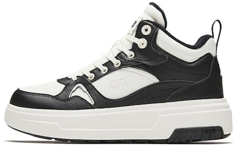 Anta安踏 運動休閒 舒適百搭風範 減震 防滑耐磨 高筒 板鞋 女款 白黑色 Buy Anta安踏 運動休閒 舒適百搭風範 減震 防滑耐磨 高筒 板鞋 女款 白黑色