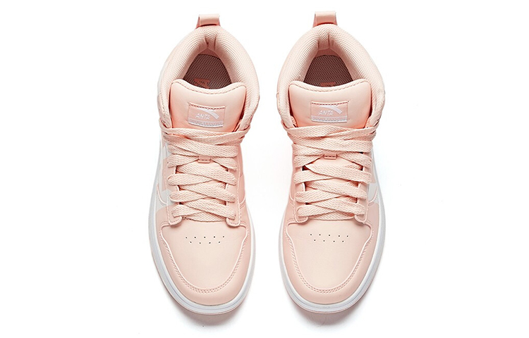 Lookbook Anta安踏防滑耐磨高幫板鞋 女款 嬰兒粉