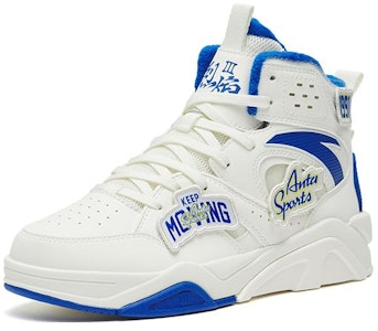 安踏 防滑耐磨 高筒 滑板鞋 女款 白藍色 加絨 Order 安踏 防滑耐磨 高筒 滑板鞋 女款 白藍色 加絨