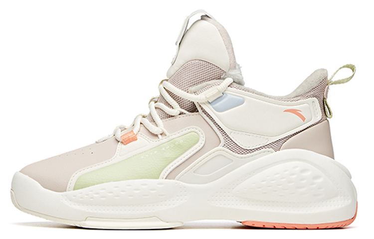 (W) Anta High-Top Board Shoes 'Lotus Grey Fleece'