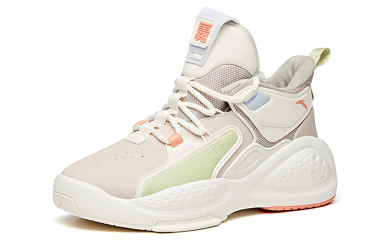 (W) Anta High-Top Board Shoes 'Lotus Grey Fleece' 圖 3