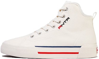 (Women) Anta High Top Canvas Shoes 'Ivory Red' 122118665-1 (Women) Anta High Top Canvas Shoes 'Ivory Red' 122118665-1