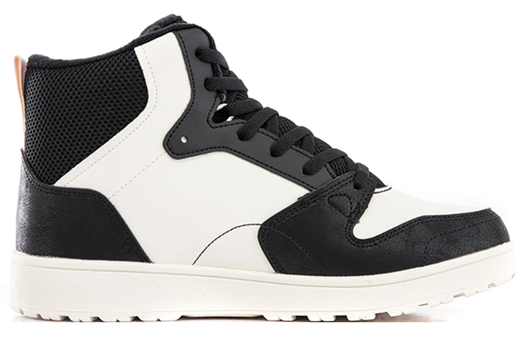 (W) Anta High-Top Casual Sneaker 'Black White Grey Fleece' 圖 2