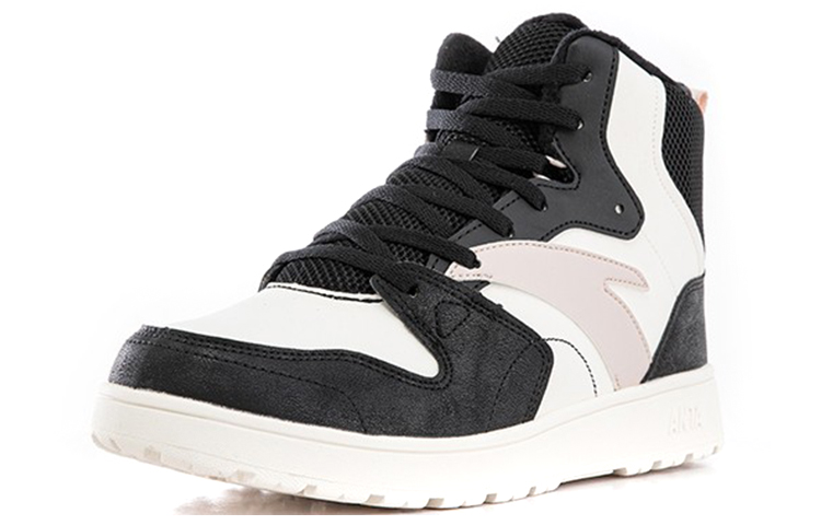 (W) Anta High-Top Casual Sneaker 'Black White Grey Fleece' 圖 3