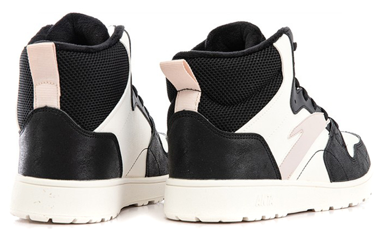 (W) Anta High-Top Casual Sneaker 'Black White Grey Fleece' 圖 4