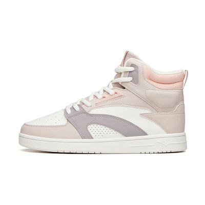 (W) Anta High Top Skateboarding Shoes 'Pink White'