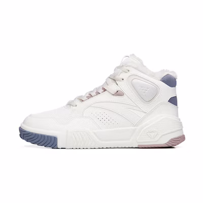 (W) Anta High-Top Skateboard Sneakers 'White Grey Flame'