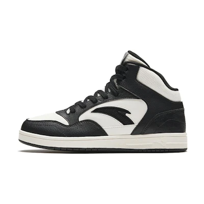 (W) Anta High Top Skateboarding Shoes 'Black White'