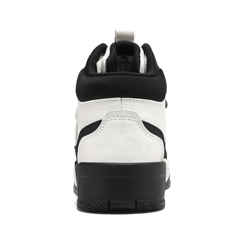 Lookbook (Women) Anta High Top Skateboarding Shoes 'Black White' 922348081-3