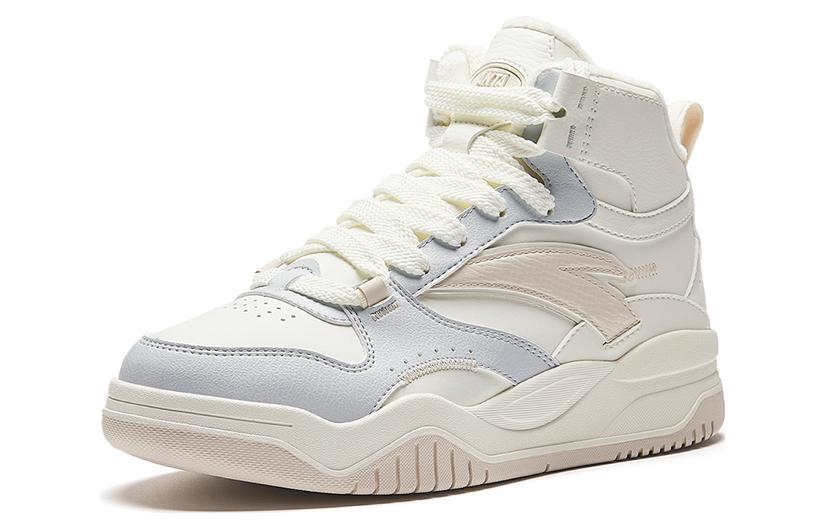 (W) Anta High Top Skateboarding Shoes 'White Beige Blue' 圖 2