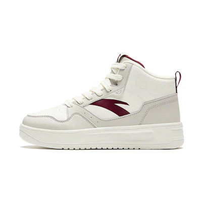 (W) Anta High Top 'White Burgundy'