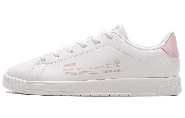 (Women) Anta Leather Low-Top Sneaker 'Baby Pink' 122118065-4