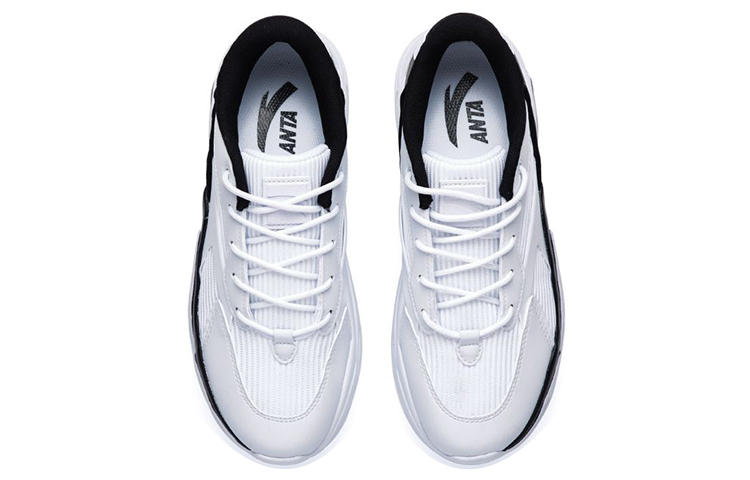 Lookbook (W) 安踏休闲老爹鞋 '白黑' 12818852-6