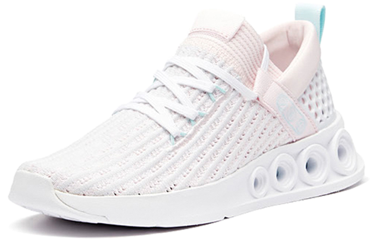 Lookbook Anta安踏 潮流運動休閒 低筒 跑步鞋 女款 粉藍白