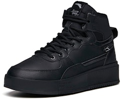 Anta安踏 生活系列 耐磨防滑 高筒 滑板鞋 女款 黑色 Lookbook Anta安踏 生活系列 耐磨防滑 高筒 滑板鞋 女款 黑色