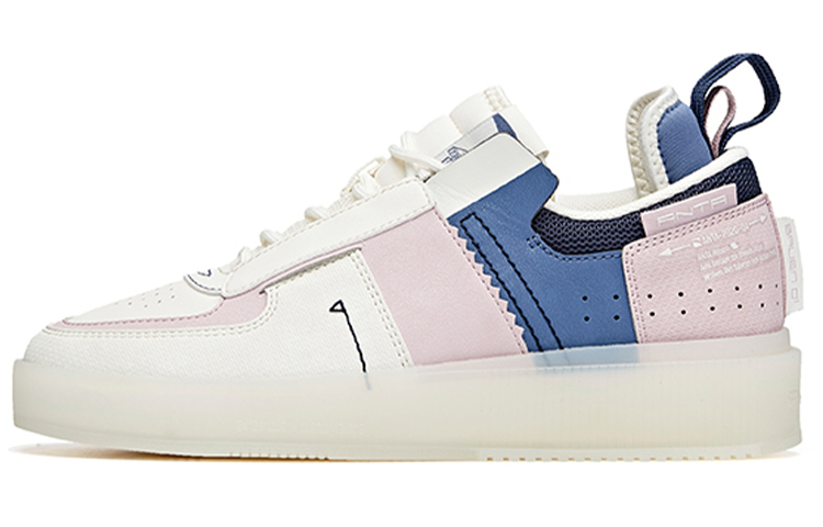 (Women) Anta Life Collection Skateboarding Shoes 'White Pink Blue' 922048020-4