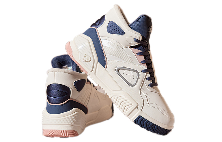 Order (W) Zapatillas Anta Life High-Top Casual 'Blanco Azul Terciopelo' 122148902-6