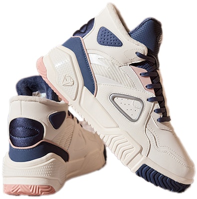 (Women) Anta Life High-Top Casual Sneakers 'White Blue Velour' 122148902-6 Order (Women) Anta Life High-Top Casual Sneakers 'White Blue Velour' 122148902-6