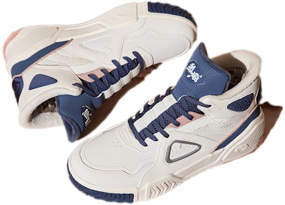 (Women) Anta Life High-Top Casual Sneakers 'White Blue Velour' 122148902-6 Lookbook (Women) Anta Life High-Top Casual Sneakers 'White Blue Velour' 122148902-6